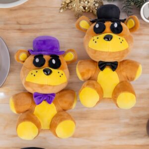 KEOGAU Golden Freddy Black Hat ( in Stock US) - Five Nights Freddy's - Fazbear Collectible Figure - F-N-A-F Nightmare Plush (Golden Bear ) 7''/Toy, Golden Bear Black Hat