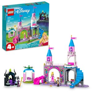 LEGO Disney Princess Aurora's Castle Building Toy Set 43211 Disney Princess Toy with Sleeping Beauty, Prince Philip and Maleficent Mini-Doll Figures, Disney Gift Idea for Kids Boys Girls Age 4+