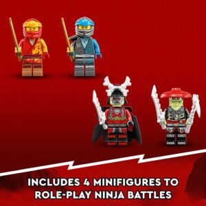 LEGO NINJAGO Kai’s Mech Rider EVO 71783, Upgradable Ninja Motorbike Toy, Mech Action Figure and 2 Bone Warrior Minifigures, Collectible Toys for Kids 7 Plus Years Old