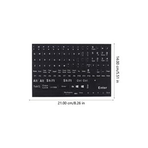 SOLUSTRE Laptop Stickers Computer Keyboards 10 Sheets Keyboard Keyboard Letter Stickers Purple Stickers Keyboard Letters Stickers Letters Stickers English Laptop Stickers Computer Keyboards