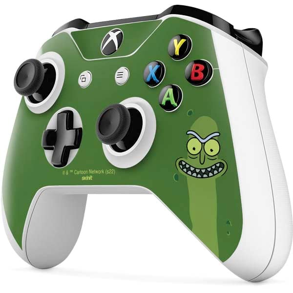 Skinit Decal Gaming Skin Compatible with Xbox One S Controller - Officially Licensed Warner Bros Pickle Rick Design