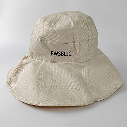 FWSBLJC-Bucket caps Womens Nylon Bucket Sun Hat Water Resistant Summer Beach Hat