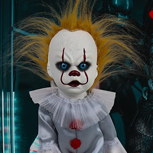 STYLE ON FLEEK Clown Plush Doll Horror Movie Stuffed Toy Figure Scary Terror Halloween Plushies Gifts for Kid Children 5.9' Birthday