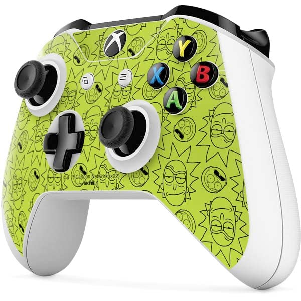 Skinit Decal Gaming Skin Compatible with Xbox One S Controller - Officially Licensed Warner Bros Rick and Morty All Over Print Design