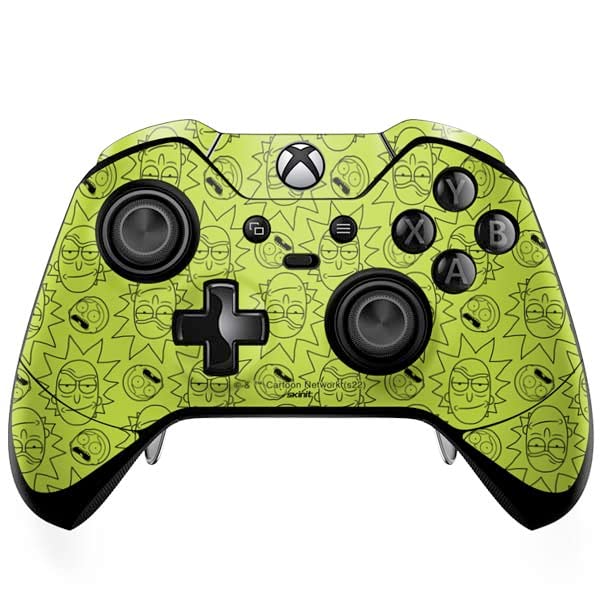 Skinit Decal Gaming Skin Compatible with Xbox One Elite Controller - Officially Licensed Warner Bros Rick and Morty All Over Print Design