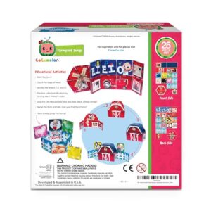 CreateOn CoComelon® Farmyard Songs Magnetic Tile Set, Magnetic Kids Building Toys, Educational Stem Toys for Ages 3+, 19 Pieces