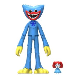 Poppy Playtime Scary Huggy Wuggy Action Figure (5'' Posable Figure, Series 1) [Officially Licensed], Blue