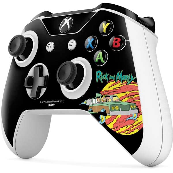 Skinit Decal Gaming Skin Compatible with Xbox One S Controller - Officially Licensed Warner Bros Rick and Morty Family Wagon Design