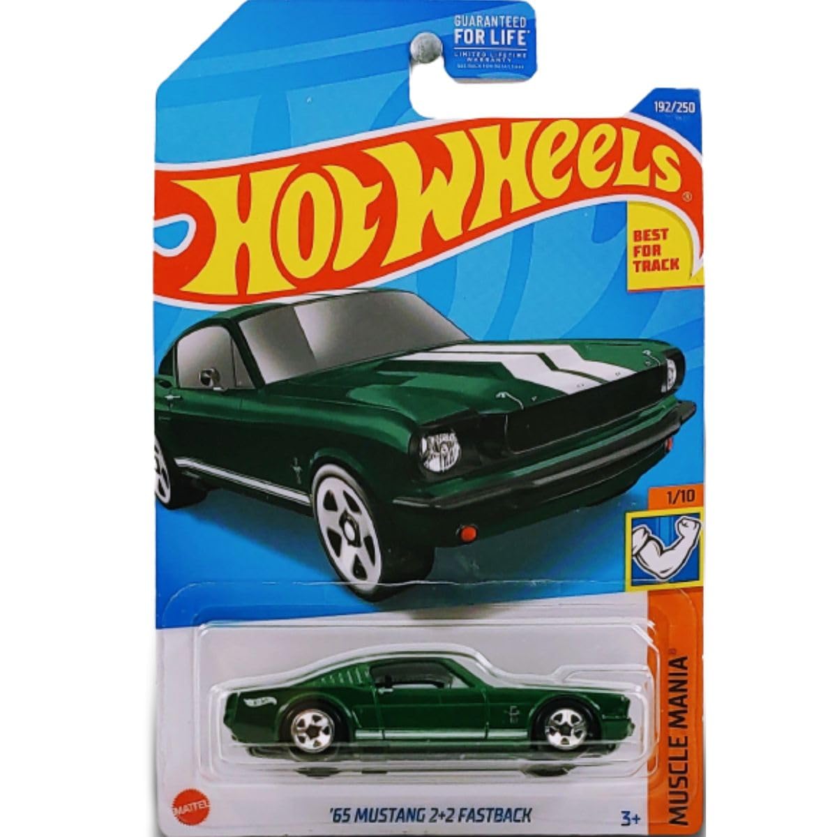 Hot Wheels 2022 - '65 Mustang 2+2 Fastback - Muscle Mania 1/10 [Green] 192/250