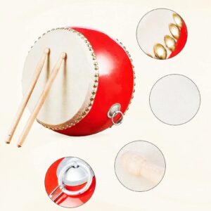 DSQSTMR Drums Percussion Chinese Drum Hand Tambourine Taiko Bongos Musical Gifts Instruments For Kids Sensory Learning Set Little Boy Kids Toys