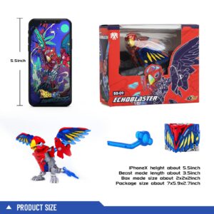 52TOYS BeastBox ECHOBLASTER Deformation Toys Action Figure, Converting Toys Deforms in Mecha and Cube, Perfect Birthday Party Gift for Teens and Adults