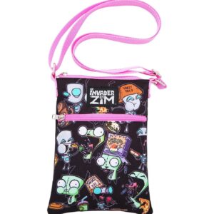 Invader Zim GIR Snacks Passport Crossbody Bag PINK NONE