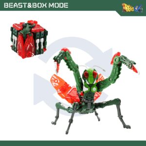 52TOYS Beastbox BB-28 Reaper Deformation Toys Action Figures, Mantis Converting Toys Deformable Original Collectible Gift for Kids Adults