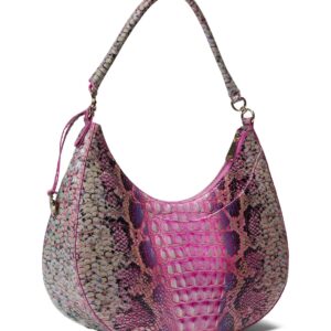 BRAHMIN Ombre Melbourne Bekka Shoulder Bag Pink Cobra One Size