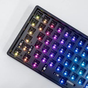 Keychron K2 Pro 75% Layout Hot-Swappable Wireless Mechanical Keyboard, Custom QMK/VIA Programmable Macro RGB Backlight Aluminum Frame Compatible with Mac Windows Linux - Barebone Version