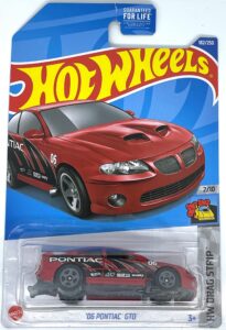 hot wheels 2022 - '06 pontiac gto - hw drag strip 2/10 [red] 182/250