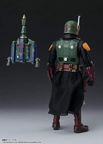 S.H. Figuarts Boba Fett (Star Wars: The Book of Boba Fett) Approx. 6.1 inches (155 mm), AVS, PVC & Fabric, Pre-Painted Action Figure