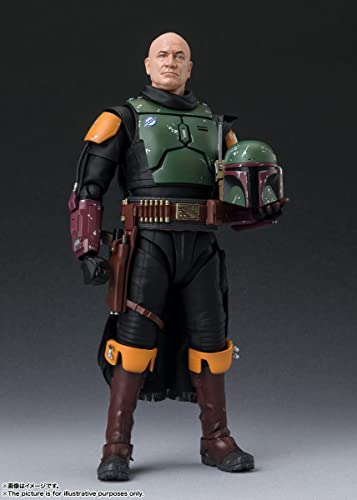 S.H. Figuarts Boba Fett (Star Wars: The Book of Boba Fett) Approx. 6.1 inches (155 mm), AVS, PVC & Fabric, Pre-Painted Action Figure