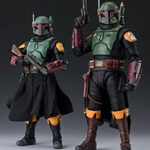 S.H. Figuarts Boba Fett (Star Wars: The Book of Boba Fett) Approx. 6.1 inches (155 mm), AVS, PVC & Fabric, Pre-Painted Action Figure