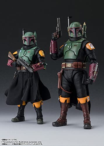 S.H. Figuarts Boba Fett (Star Wars: The Book of Boba Fett) Approx. 6.1 inches (155 mm), AVS, PVC & Fabric, Pre-Painted Action Figure