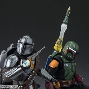 S.H. Figuarts Boba Fett (Star Wars: The Book of Boba Fett) Approx. 6.1 inches (155 mm), AVS, PVC & Fabric, Pre-Painted Action Figure