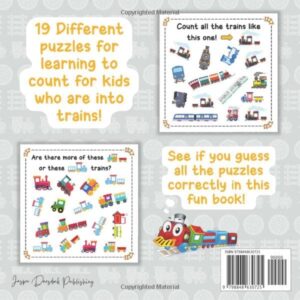 Count The Lovely Trains! I Spy Book for Kids Ages 2-5: Train Fun Picture Puzzle Book for Kids and Toddlers: Train Activity Book for Kids 2-4, 3-5 (Train Book for Boys)