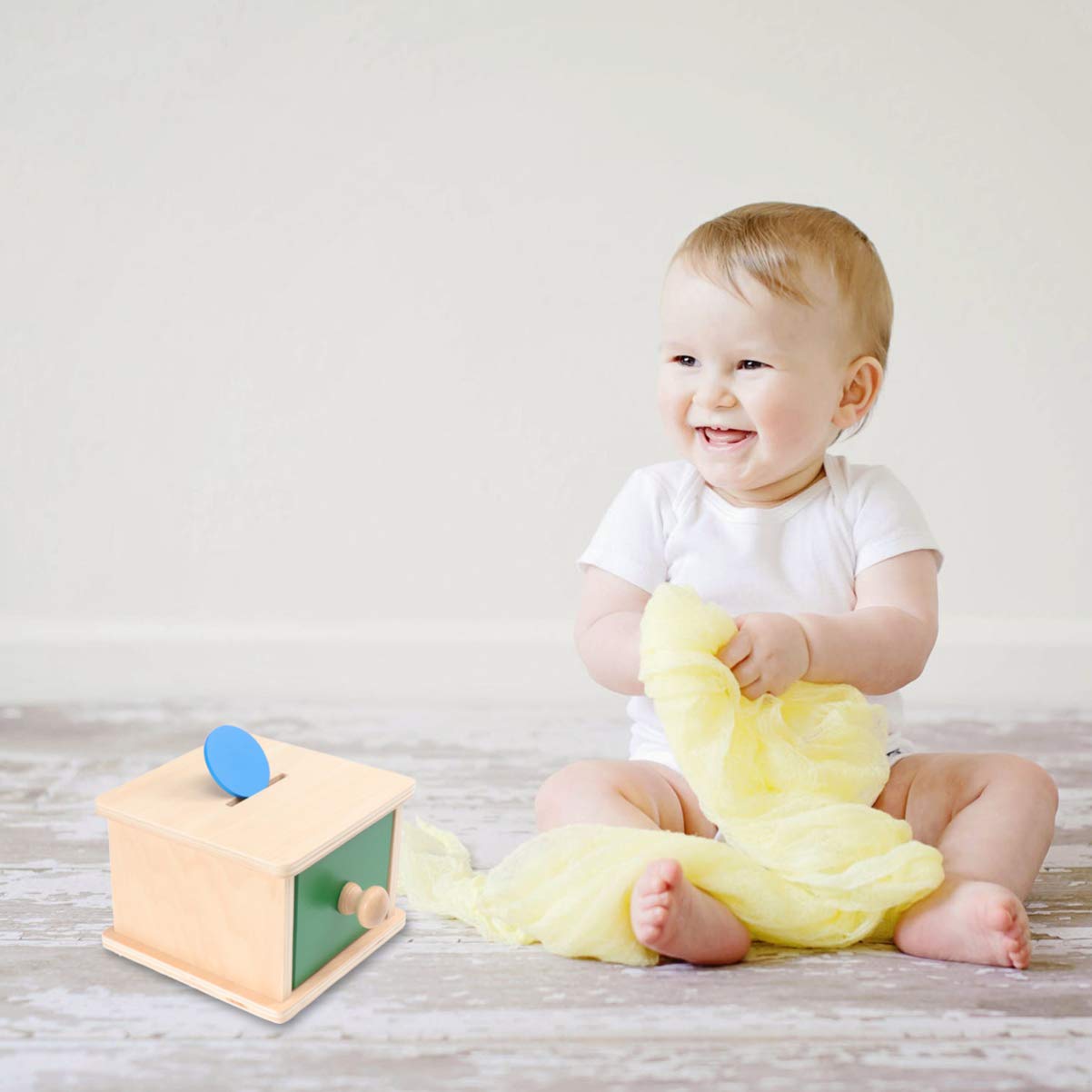 Toddmomy Baby Coin Box Toy Infant Coin Box Montessori Toys Early Learning Educational Toy for Toddler Baby Kids