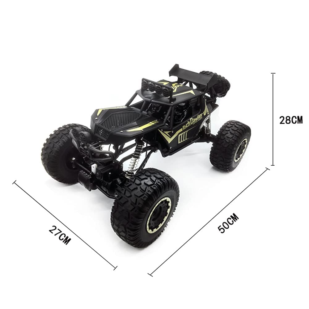 Adepe 1/8 Remote Control Car 4WD Off Road Rock Crawler rc Cars 2.4Ghz Electric Vehicle Climbing Truck Toy Gifts for 6-12years Old Kids 50cm Large