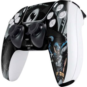 Skinit Decal Gaming Skin Compatible with PS5 and Compatible with PS5 Digital Edition DualSense Controller - Officially Licensed Warner Bros Batman Claws Design