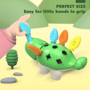 Tinabless Toddler Montessori Toys Learning Activities Educational Dinosaur Games - Gifts for 18 Month Age Boys Girls Kids