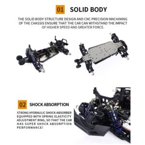 QIYHBVR 90Km/h Brushless Remote Control Drift Car 1/8 RC High Speed Cars, 2.4G 4WD RC Drift Racing Car 4X4 All Terrain Off-Road Truck Xmas Birthday Gift for Kids Teens Adults