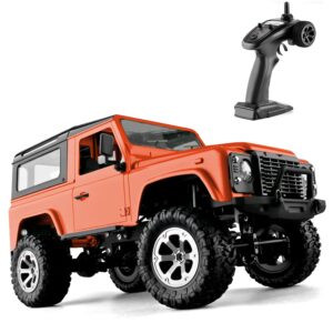 adepe 1/10 scale large size rc car - 2.4ghz full scale throttle remote control vehicle - 4wd all terrain crawler climbing rc truck - hobby toy cars for adult & kids, rtr