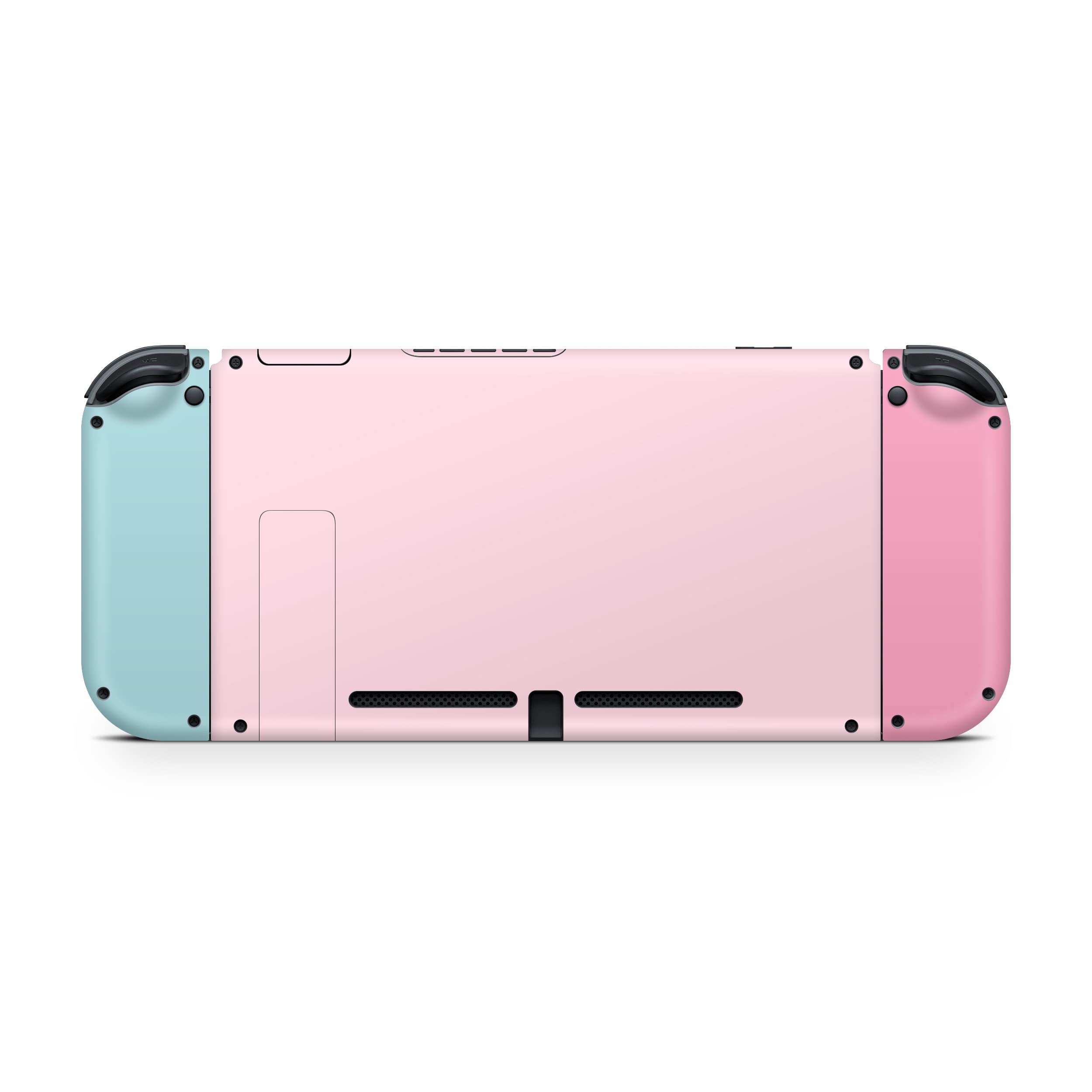 Tacky Design Pastel Pink Classic Skin Compatible with Nintendo Switch Skin Wrap Cover, Colorwave Blocking Skin for Nintendo Switch Stickers, Premium Vinyl 3M Full Wrap Decal.