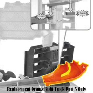 Replacement Parts for Hot Wheels City Ultimate Garage GJL14 - Die-Cast Cars Playset ~ Replacement Track Part #5 - Orange Split Track