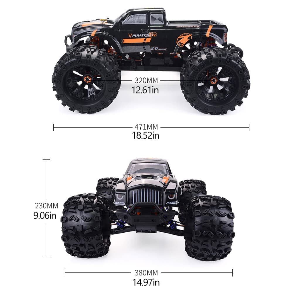 QIYHBVR 90Km/h Brushless Remote Control Drift Car 1/8 RC High Speed Cars, 2.4G 4WD RC Drift Racing Car 4X4 All Terrain Off-Road Truck Xmas Birthday Gift for Kids Teens Adults