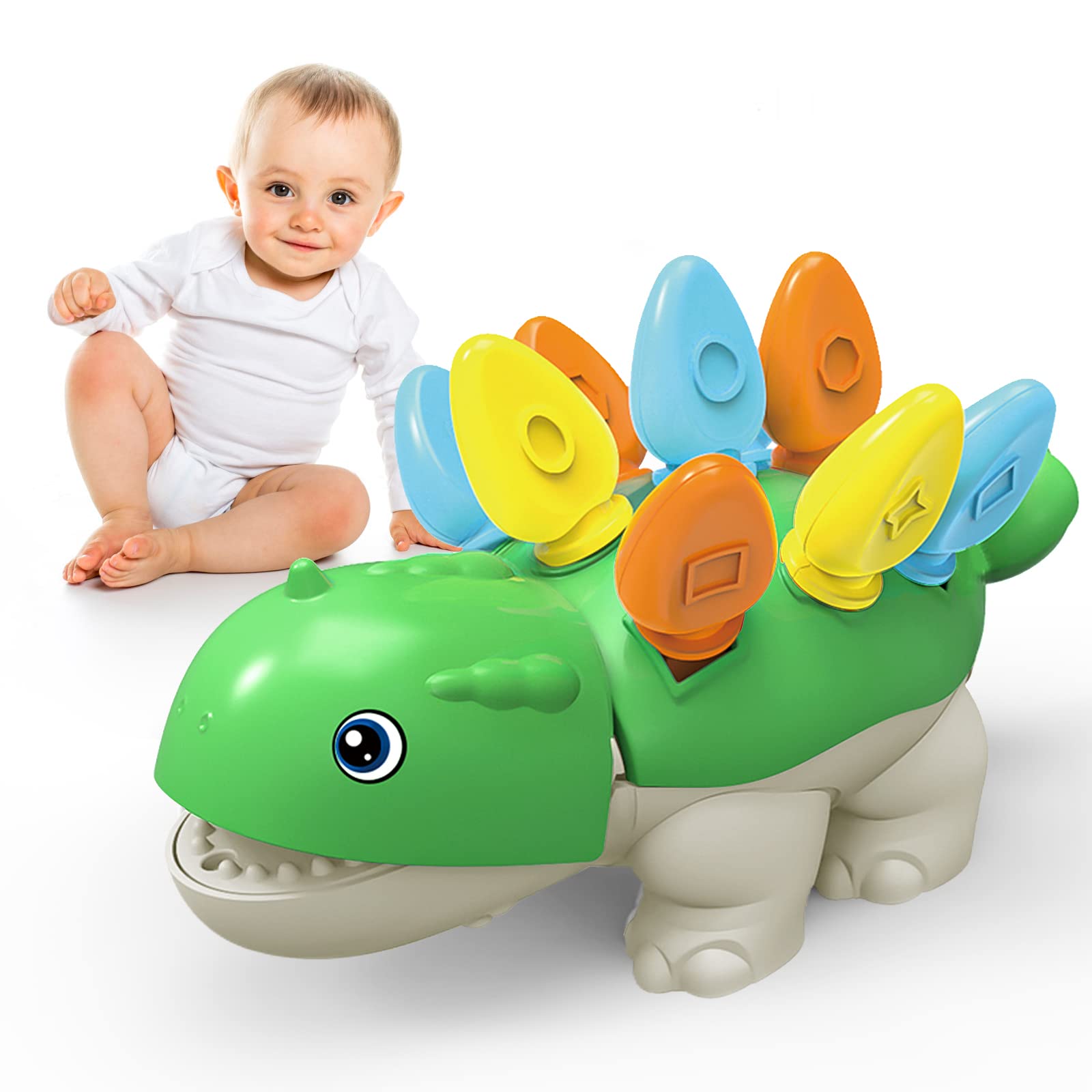 Tinabless Toddler Montessori Toys Learning Activities Educational Dinosaur Games - Gifts for 18 Month Age Boys Girls Kids