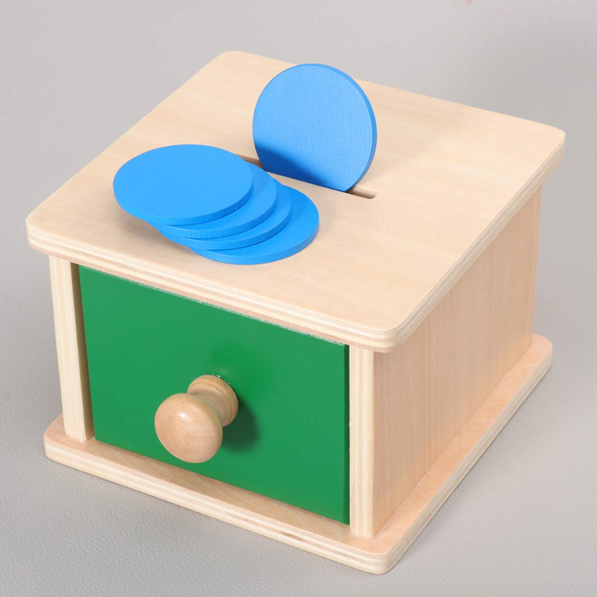 Toddmomy Baby Coin Box Toy Infant Coin Box Montessori Toys Early Learning Educational Toy for Toddler Baby Kids