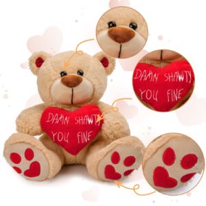 Valentines Day Gifts Teddy Bear Stuffed Animals Plush Bear & Heart,Birthday Gifts for Her Women Girlfriend Wife Mom Kids Friends Christmas Valentin's Day Mother's Day Wedding Anniversary