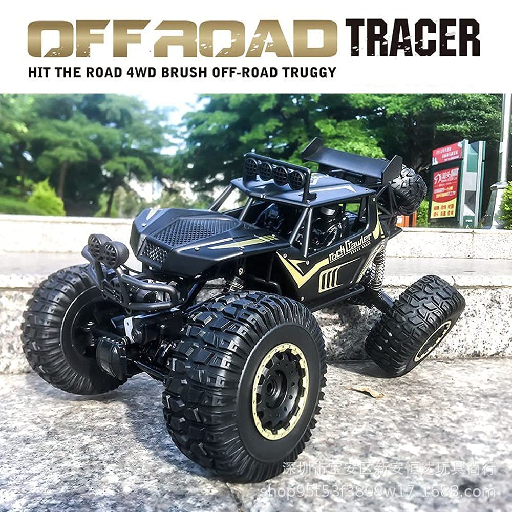 Adepe 1/8 Remote Control Car 4WD Off Road Rock Crawler rc Cars 2.4Ghz Electric Vehicle Climbing Truck Toy Gifts for 6-12years Old Kids 50cm Large