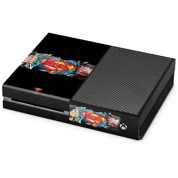 Skinit Decal Gaming Skin Compatible with Xbox One Console - Officially Licensed Warner Bros Superman S Shield Design