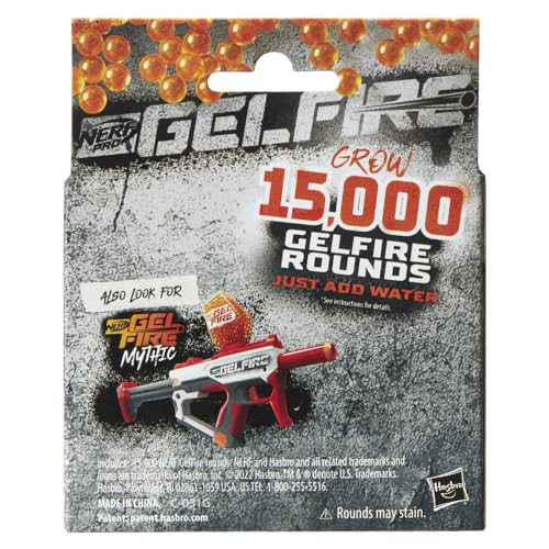 Nerf Pro Gelfire Refill, 15000 Gelfire Rounds, for Use Gelfire Blasters, Outdoor Games for Ages 14 & Up