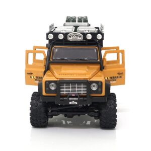 QIYHBVR Remote Control Monster Truck, 2.4Ghz 4WD Off Road Rock Crawler Vehicle, 1:28 All Terrain Rechargeable Electric Toy Xmas Gift for Kids Adults