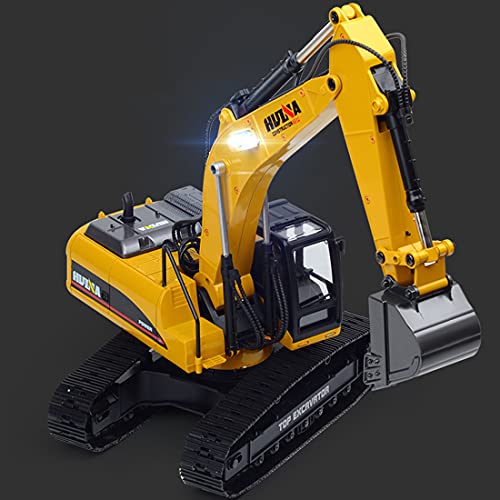 TOYGA RC Excavator Construction Truck 3-in-1 Crusher Timber Grab Truck Digger Vehicle 2.4G 23CH 1:14 Remote Control Excavator with Smoke Effect LED Light, 50 x 29.5 x 17cm (20KNDTNC59L15MSROY7R0MC)