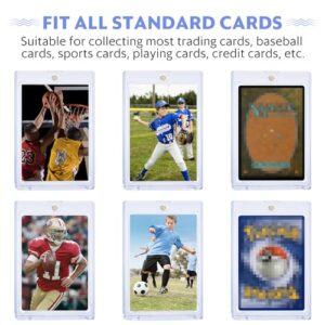 35pt Magnetic Card Holder for Trading Cards, 24 Pack Baseball Cards Protectors Hard Plastic for Collectible Sports Cards Acrylic Display Card Cases Fit 2.5x3.5in