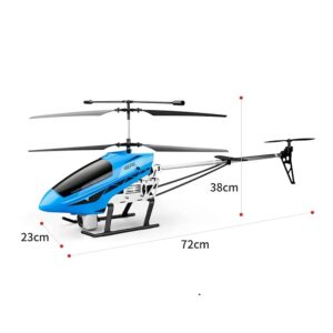 72cm Large Remote Control Helicopter with Camera Alloy Fall Resistant RC Airplane 2.4Ghz Electric Rc Aircraft for Beginners Kids Adults Toy Gifts RTF