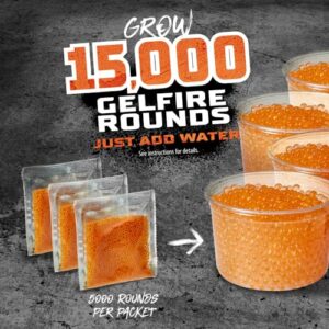 Nerf Pro Gelfire Refill, 15000 Gelfire Rounds, for Use Gelfire Blasters, Outdoor Games for Ages 14 & Up