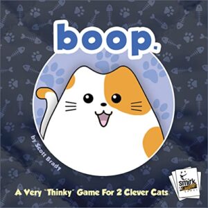 Smirk & Dagger BOOP: Adorable 2 Player Strategy Board Game, with 32 Cat and Kitten Pieces, Makes a Great Gift for Couples, Family, Adults and Kids Ages 10 and Up