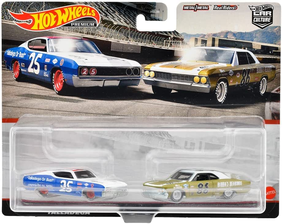 Hot Wheels Premium Car Culture 2-Pack '69 Ford Torino Talladega and '66 Chevelle