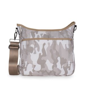 Haute Shore - Perri Crew Puffer Crossbody Bag, Beige Camo