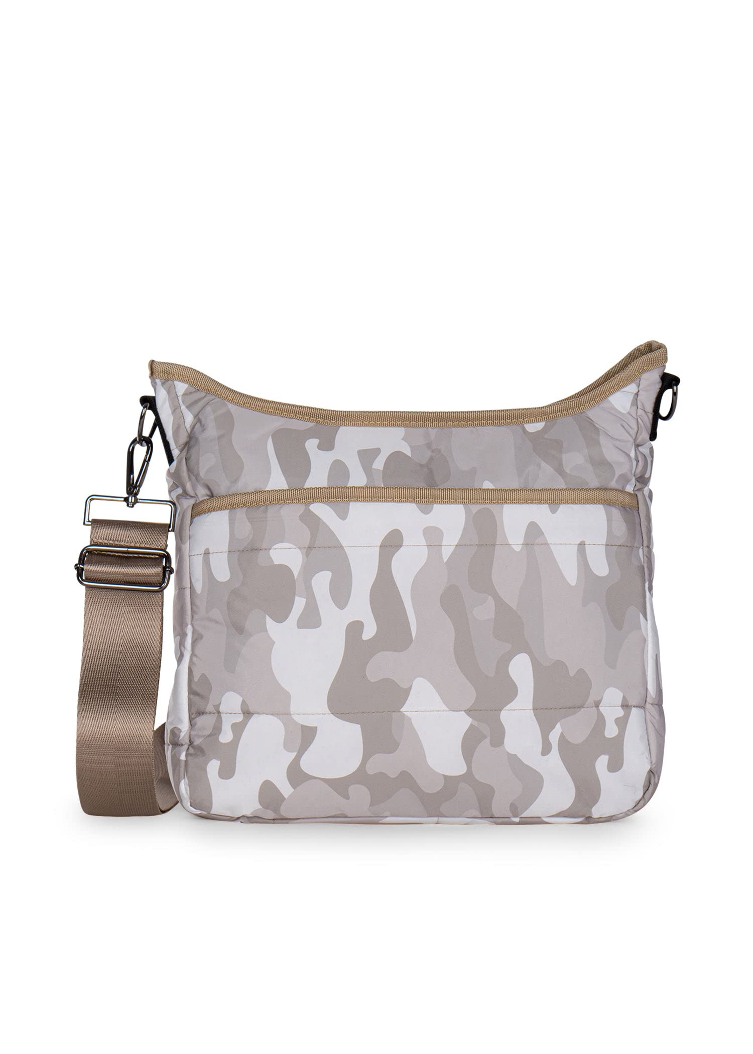 Haute Shore - Perri Crew Puffer Crossbody Bag, Beige Camo